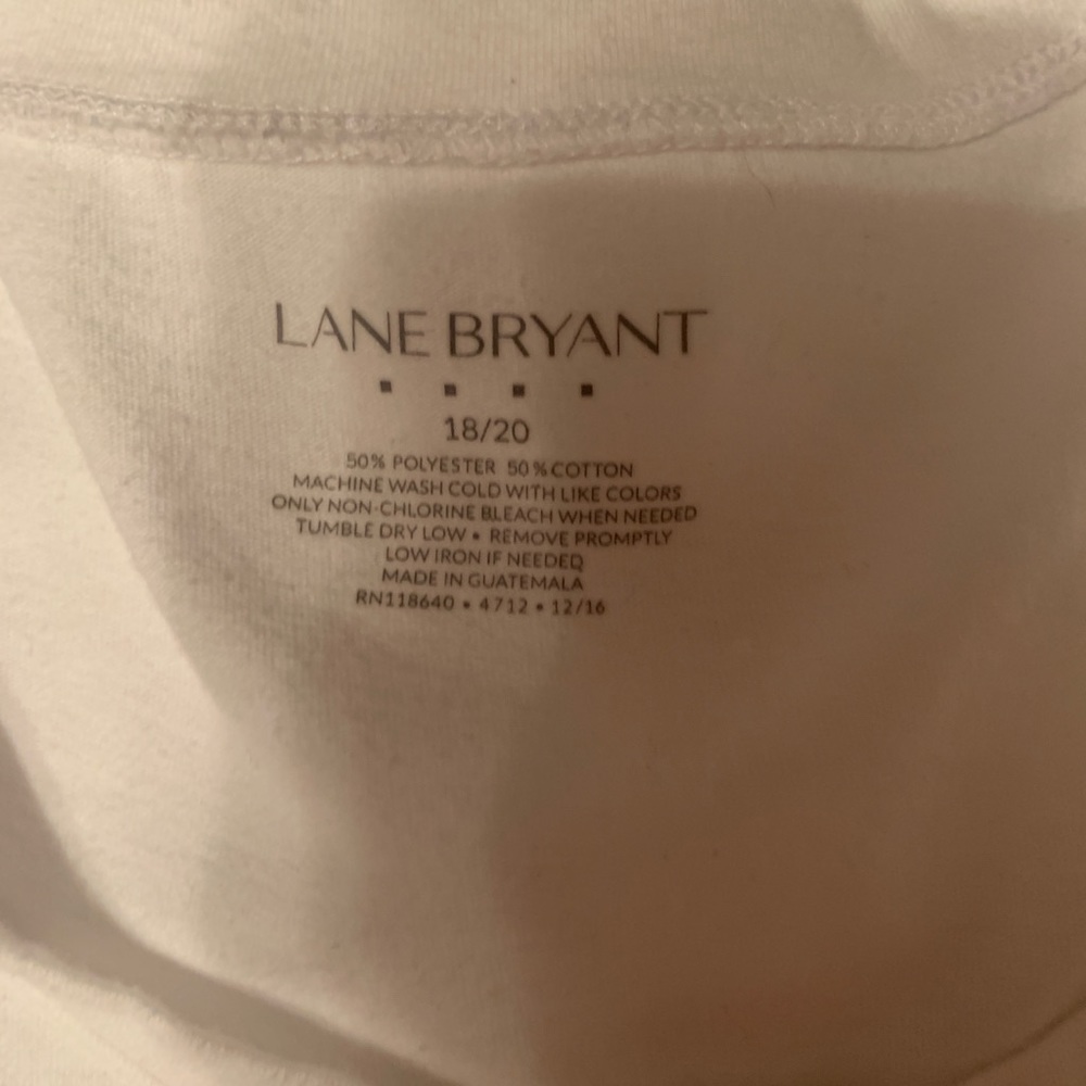 Lane Bryant white shirt
